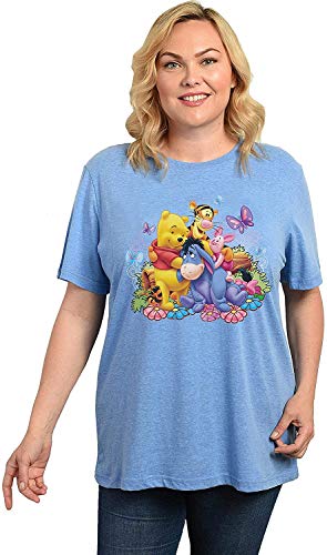 T-shirt Winnie l'Ourson grande taille 5X Disney pour femme bleu clair