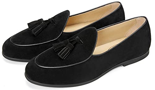 Journey West Men's Vintage Loafers for Men Belgian Loafers Slip-on Loafer Penny Loafer Casual Loafers2