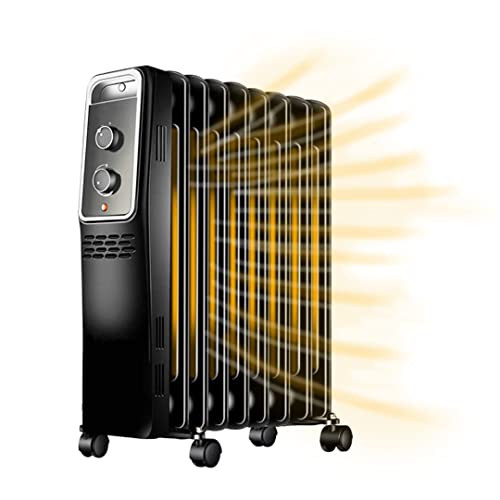 BlueCraft Ölradiator energiesparend Elektro-Heizkörper 2000 Watt mit Thermostat, regulierbar, 3 Heizstufen 800/1200/2000W