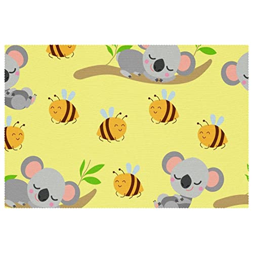 Set de table koala anti-tache et facile à nettoyer pour table propre - 2
