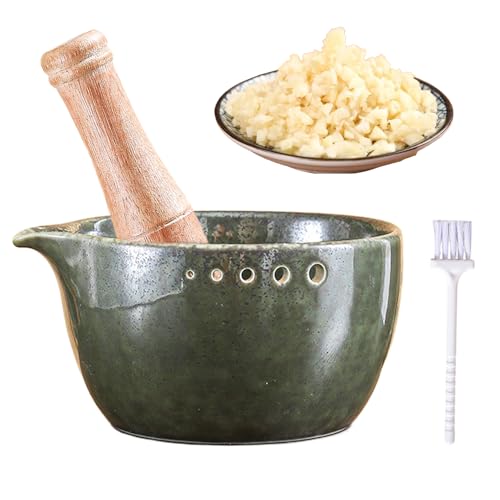 Cuenco Rallador de jengibre - Accesorio de cocina para triturar y rallar alimentos - Rallador de ajo - para Chocolate Queso Patata Cítrico Salsas Casa Camping Apartamento