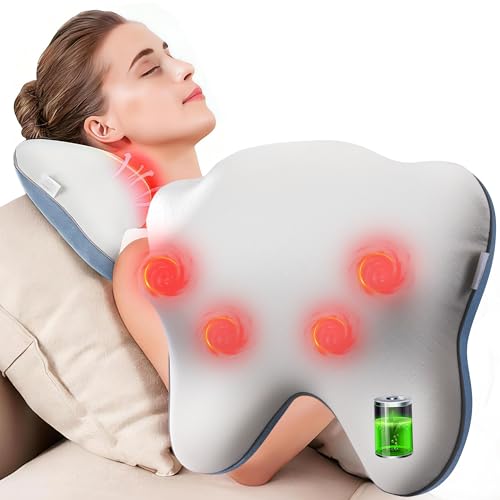 25% off - OWAYS Rilassa Cordless Back Massager with Heat, Shiatsu Neck Massager for Pain Relief Deep Tissue,...