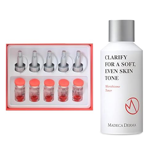 MADECA Derma Microbiome Elastic Firming Ampoule + Microbiome Toner Gift Set – Advanced Skin Firming & Hydration Duo for Radiant, Resilient Skin