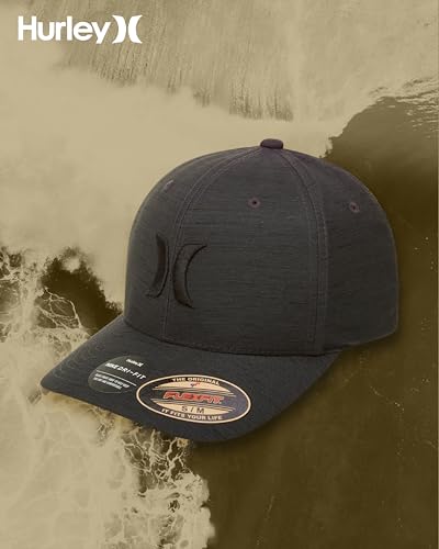 Image of Hurley Men's Baseball Cap - Lightweight Curved Bill H2O Dri Fitted Caps for Men