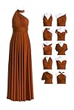 Bridesmaid Dresses for Women, Elegant Infinity Wrap Maxi Long Formal Evening Wedding Guest Multiway Convertible Dress