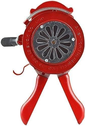 Sirena a manovella, allarme acustico portatile in metallo ad azionamento manuale per allarmi di emergenza in fabbriche e scuole