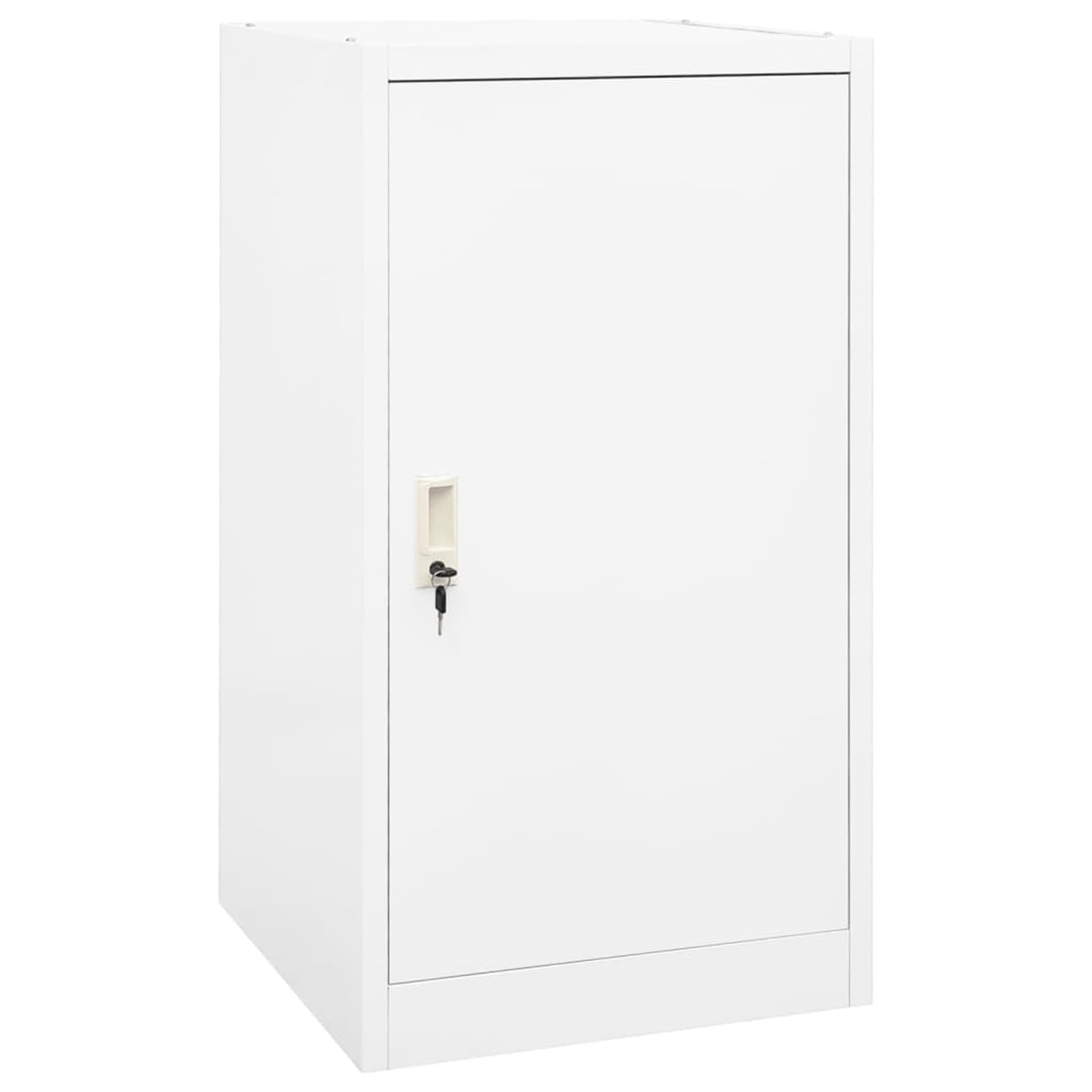 Tidyard Sattelschrank Weiß Stahl 53x53x105 cm Sicher Aufbewahrung Reitsportausrüstung