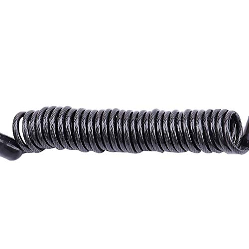 Bike Ring Lock Wire Steel Cable Lock,Multifunction Bicycle Steel Wire 4 Digit Password Anti-Theft Security Bike Lock For Motorcycle,Door, Gate, Fence, Grill Black Lock + Bag #TOP7