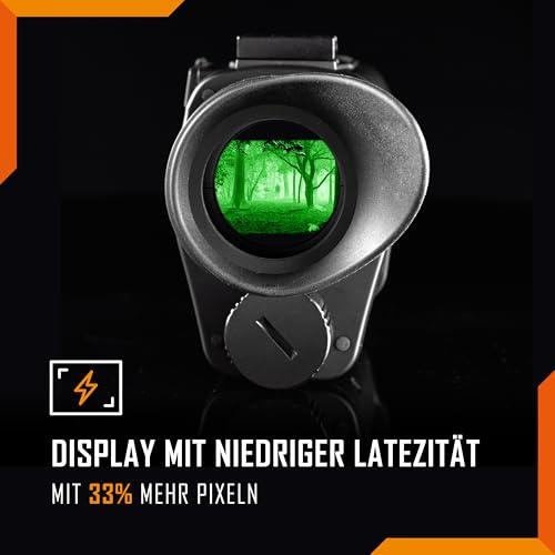 Nightfox Prowl 2 Nachtsichtgerät, Infrarot-Nachtsichtmonokular, Fisheye- und Weitwinkelobjektiv, Verdeckte 940-nm-IR, IP65 wasserdicht, Kopf-/Helmmontiertes Digitales Nachtsichtgerät für Airsoft