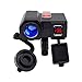 BlueFire 5V/2.1A Dual USB Charger Socket Waterproof Motorcycle Handlebar Clamp Power Adapter Charger USB Charging System with Cigarette Lighter Socket and Voltmeter for Phones/Tablets/GPS