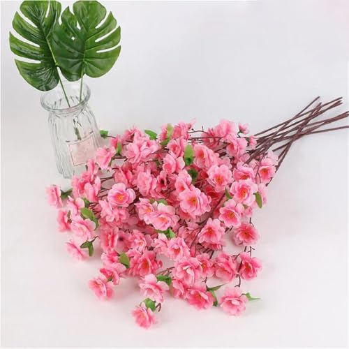 1/2/5 Pcs Silk Flower Artificial Branch Home Dining Room Wedding Decoration Flower