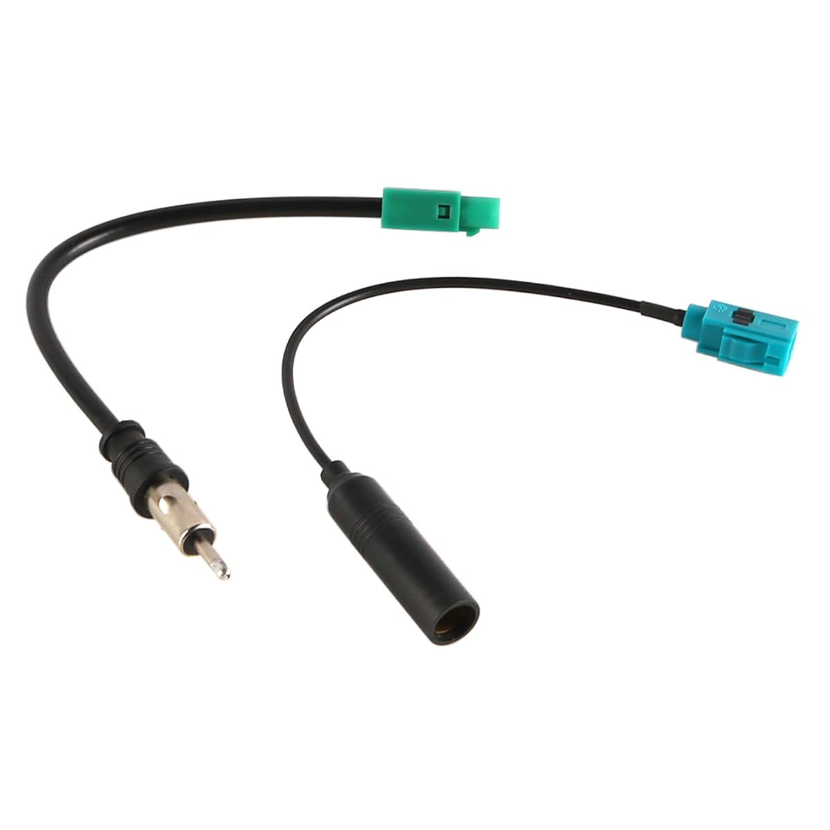 2 Pack Car Radio Antenna Cable DAB FM Radio Adapter Cable (Male/Female)