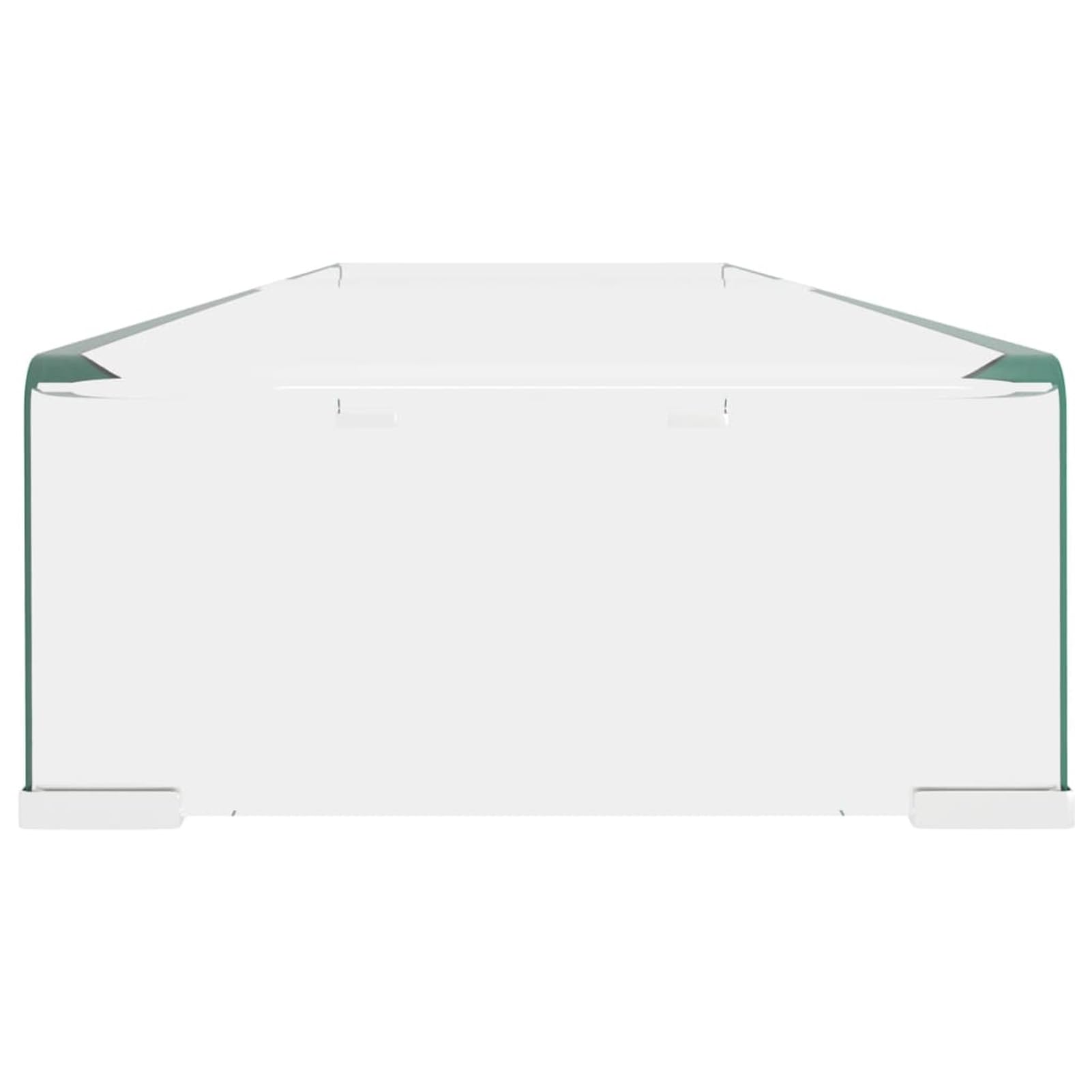 Stojak na telewizor/podnośnik monitora, stojak na ekran komputera, stojak na monitor biurko, akcesoria biurowe, akcesoria biurkowe, podstawa monitora, przezroczyste szkło 110 x 30 x 13 cm