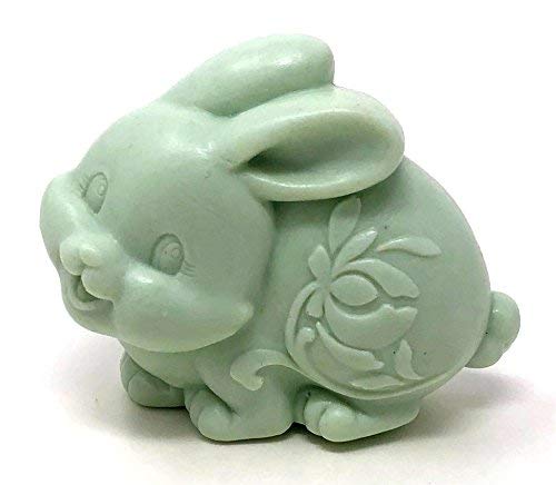 H&B Oils Center Co. 3D Soft Green Easter Bunny Glycerin Soap Bar Fresh Handmade All Natural Pure
