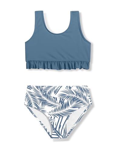 Image of Arshiner Girls Bikini Beach Swimwear 2 Piece Swimsuits Floral Printing Bathing Suits