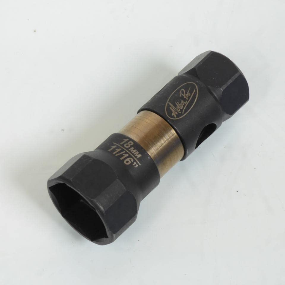 Motion Pro - Llave de bujía fina de 18 mm 11/16 para moto scooter de dos ruedas