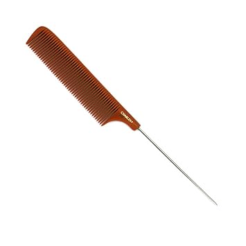 CHARLENE Bone Comb Chemical Heat Resistant Anti-Static Smooth Comb-out #244 Fine Tooth-Space Metal Rat-Tail