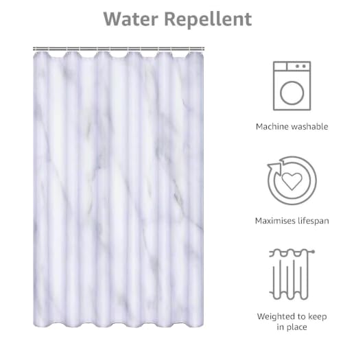 Rideau de douche tissu polyester imperméable gris brillant lavable 180x190 - 3