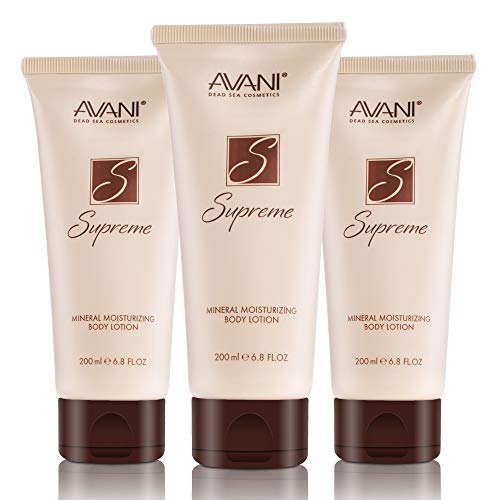 AVANI Supreme Mineral Moisturizing Body Lotion | Enriched with Dead Sea Minerals, Essential Oils & Vitamin E | Leaves Skin Soft & Hydrated - 6.8 fl. oz. (3 pack)