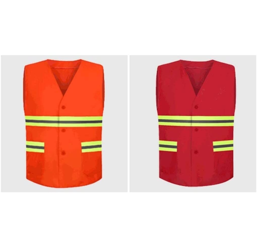 Chaleco reflectante de alta visibilidad Chalecos reflectantes fluorescentes Chalecos de seguridad de alta visibilidad para instalaciones sanitarias Chaqueta reflectante de seguridad (talla única
