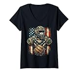 Photo Gallery donna vintage patriotic baseball catcher camo bandiera americana regali maglietta con collo a v Photo Gallery donna vintage patriotic baseball catcher camo bandiera americana regali maglietta con collo a v
