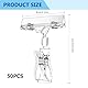 50 Pcs Preisschildhalter Schildhalter Clip, Merchandise Schild Clip, Display Clip Halter Kunststoff Drehbare Schildhalter, Preisschild Klammer, Preisschilder Halter Drehbare Schildhalter Merchandise