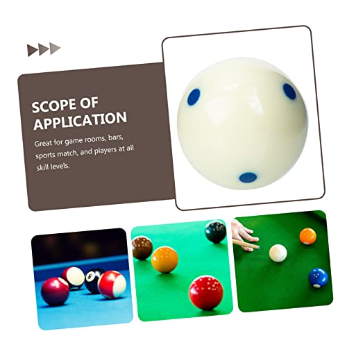 Bille de billard résine blanche de remplacement jeu de billard TOYANDONA - 7