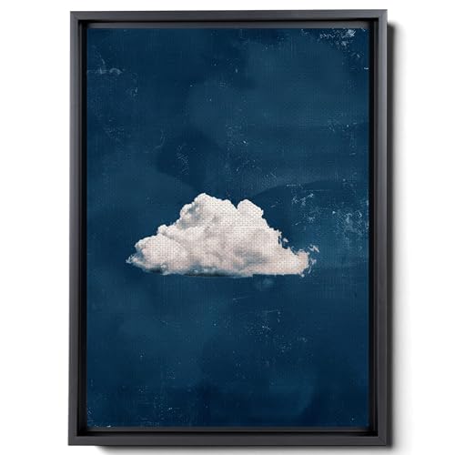 Dark Blue Cloud Prints of Prints Navy Wall Art Gallery Wall