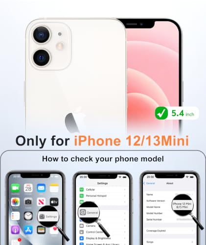 Image of FNTCASE for iPhone 13 mini /12 mini Case : Magnetic Translucent Matte Silm
