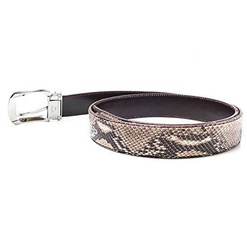 Genuine Python Snake Skin Leather Men Office Casual Dress Buckle Pant Jean Belt3