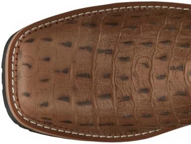 Justin Boots Men's Hybred Caramel Crock Print 12" Buff Top Comp Toe Work Boot 8 D | Image 3