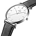 Imagen de reloj Hombre reloj Para Hombre reloj Analógico Cuarzo Resistente Al Agua Hasta 30m reloj de Pulsera Para Hombres reloj De Diseño Moda Para Hombr Negocios Correa Cuero