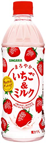 サンガリア まろやかいちご&ミルク 500ml×24本