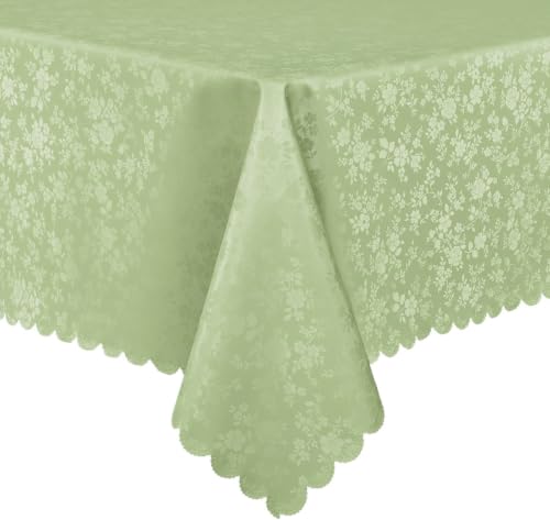 Image of Smiry Rectangle Waterproof Heavy Duty Vinyl Tablecloths, 52 x 70 Inch