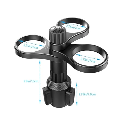 Porte-gobelet de voiture réglable avec base rotative 360°