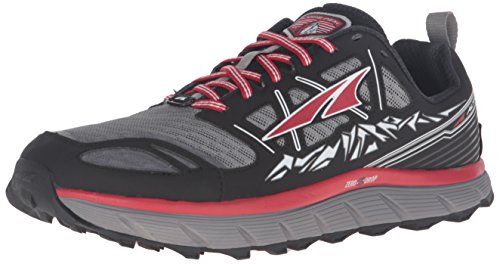 ALTRA Men's Lone Peak 3 Running Shoe, Black/Red, 8.5 M US