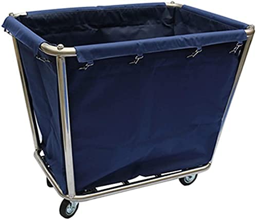 Shelf Movable Trolleys Removable Bags with Laundry Basket Rectangle Rolling Laundry Sorters Cart with Removable Bag Hotel Serving
