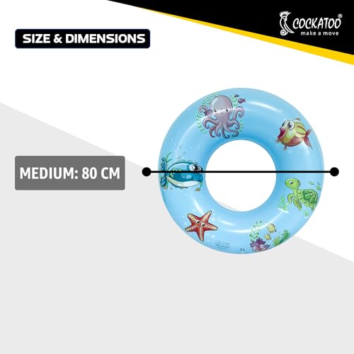 Image of Cockatoo Inflatable PVC Swimming Floats with Handles, Small Swimming Pool Floats