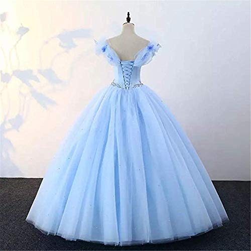 Datangep Women's Lace up Ball Gown Long Quinceanera Dress with Pleated Straps3