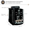 Krups Machine à café grain, machine expresso, 2 tasses en simultané, Nettoyage automatique, Buse vapeur pour Cappuccino, Cafetière espresso, Essential noire YY8125FD, Noir