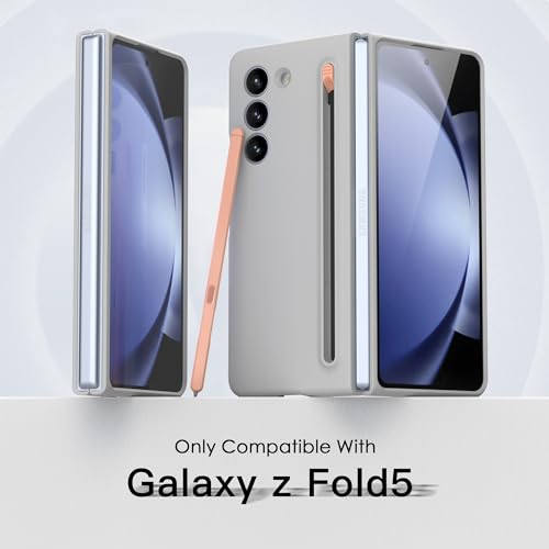 Funda Samsung Galaxy Z Fold5 Slim S Pen con ranura porta lápiz y soporte anticaídas 2
