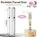 SAWOHO Travel Perfume Bottle Refillable,Perfume Travel Refillable Mini Spray Bottles Leather Cologne Dispenser, Portable Empty Spray Bottle Cologne Dispense Filling Atomizer 5ml (Silvery)
