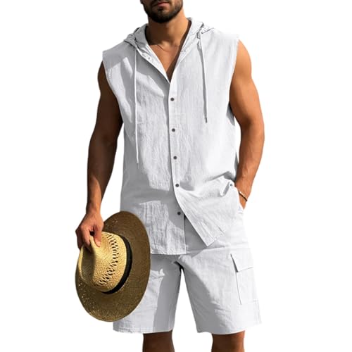 Ensemble homme chic décontracté en lin léger pour l'été