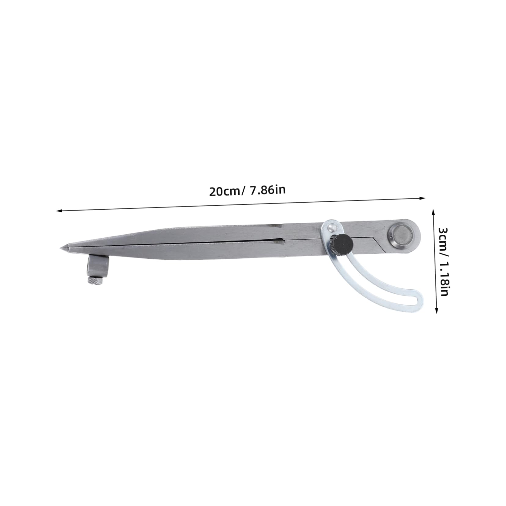 Gadpiparty 1set Compasso Con Portamatite Strumento Di Misura Preciso Per Falegnameria e Disegno Geometrico Kit Completo Con Matite Carbonio Per Architettura e Progettazione