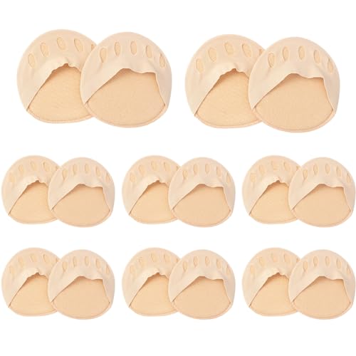 AEIOPRS 8pcs Almohadillas del antepié Almohadillas Metatarsianas para Pies de Tela Almohadillas Plantarias Ortopédicas para Proteger Zapatos y Pies Almohadilla Plantar Ortopédica