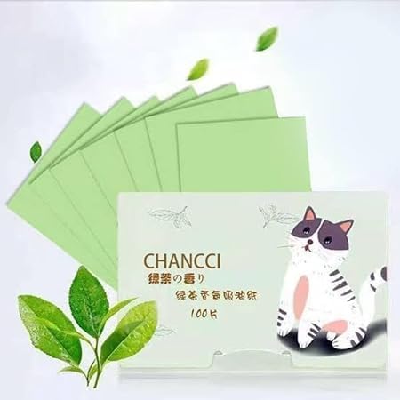 Oil Blotting Sheets for Face - 100pcs Bamboo Charcoal and Green Tea Oil Absorbing Paper (Rose Pink)-image-34