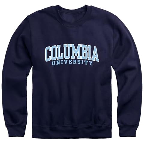 Ivysport Columbia University Crewneck Sweatshirt, Essential, Navy, Large Cover