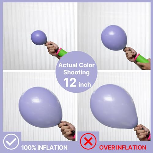 Image of PartyWoo Dusty Purple Balloons 50pcs Lavender Lilac Boho Neutral Color | 12 Inch Balloons for Graduation Bridal Shower Wedding Engagement Cat Tornado Theme Birthday Party Decorations Purple-F49