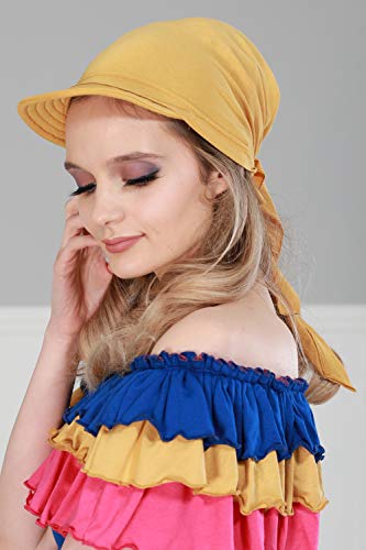 Aisha's Design Instant Turban Hijab Scarves for Women, 95% Cotton Pre-tied Jersey Head Wrap Bonnet & Shawl3