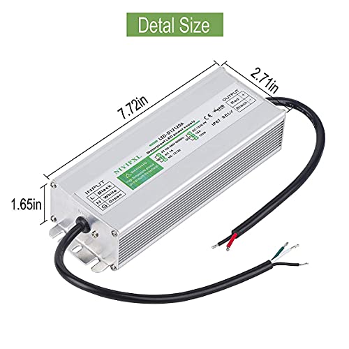120W 12V Waterproof Power Supply Without plug
